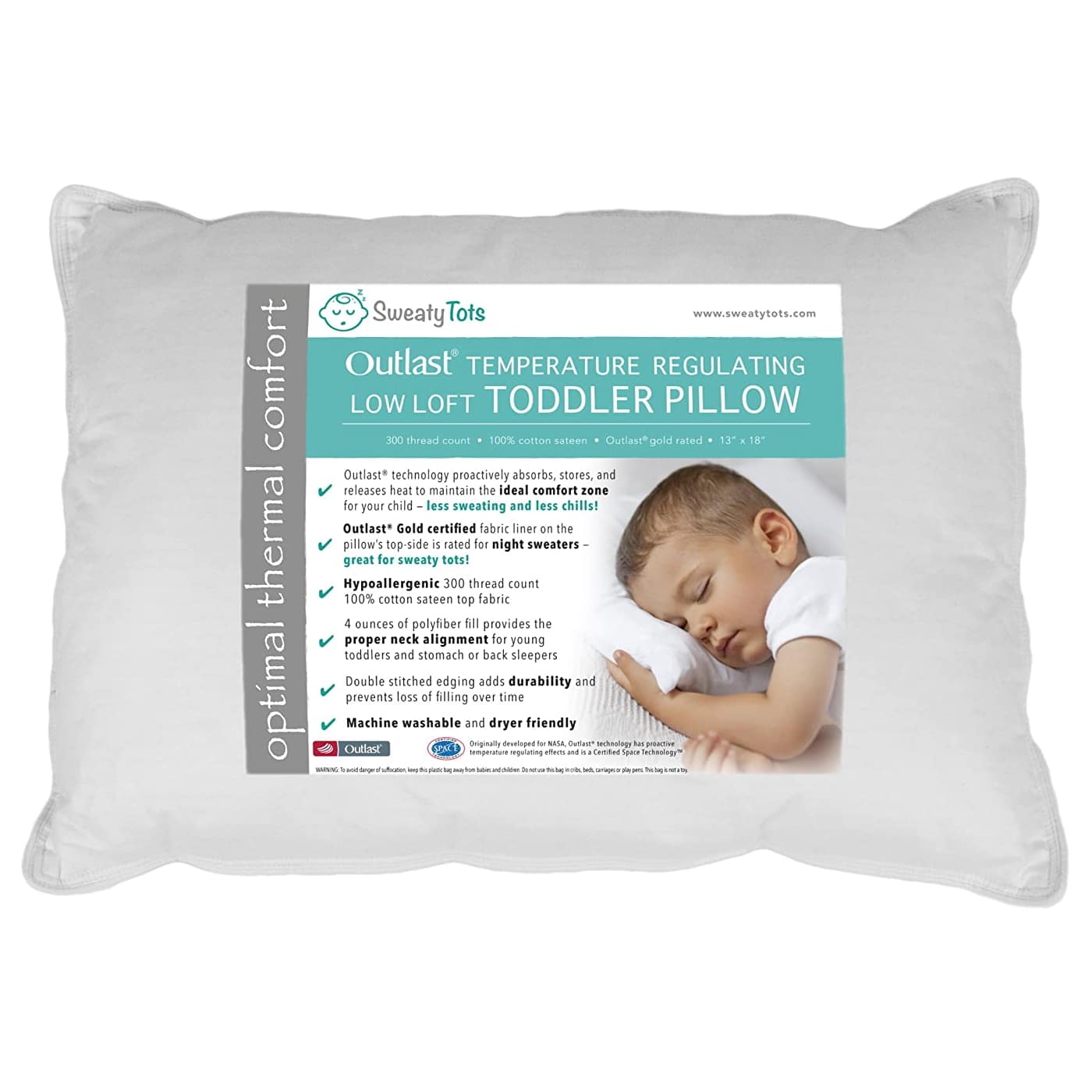 Sweaty Tots Toddler Pillow