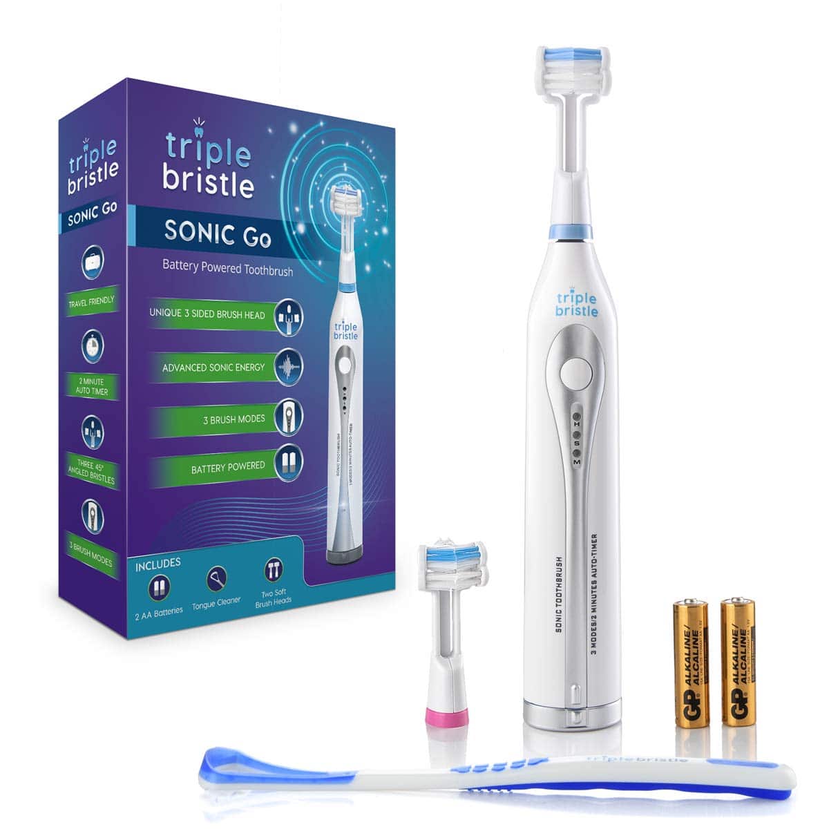 Triple Bristle GO Sonic Toothbrush